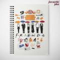 Friends Printed University Notebooks Diary Personalized Customized Cute Spiral Notebook in Pakistan by Favourite Plus. 