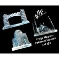 Fridge magnet . Pakistani Fridge magnets Monuments. Set of 3. 