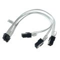 3 Ports 8Pin PCI Express Computer GPU Graphics Card Power Cable to PCIE 5.0 16pin 12pin 12VHPWR For NVIDIA RTX3070 3080ti 3090FE. 