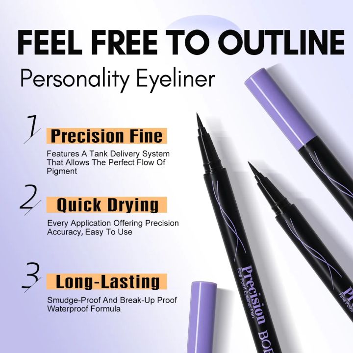 BOB%20Matte%20Eyeliner%20Marker%20Pen%20Slender%20Black%20Waterproof%20-%20Image%203