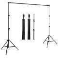 Backdrop Stand Fully Adjustable Frame Stand for Backdrop for Studio photography Tripod frame for Stage Back Decoration Stand Chromakey Green Screen Stand. 