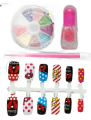 Kids Nail Polish set with 12 Colorful Nails, Kids Makeup Toy Set. 