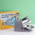 Gola Making Machine Electric Ice Crusher Machine with Three Blades Snow Cone Maker Stainless Steel Shaved Ice Machine Ice Crushers. 