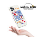 AMORVOR for iPhone 6 6S Back Cover Cute Happy Cartoon Cat Side design Soft Case Multicolor Liquid Silicone Phone Cases. 