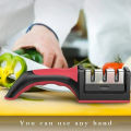 Title: Kitchenly 4-in-1 Professional Knife & Scissor Sharpener – Adjustable Manual Sharpening Tool. 