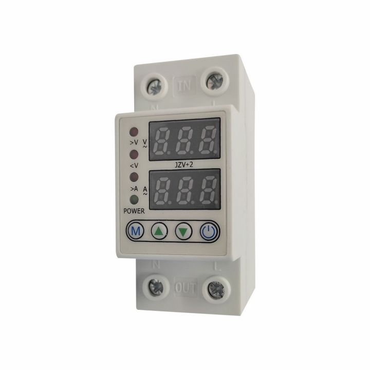Adjustable Over Voltage Current and Under Voltage Protective Device Protector Relay 63A