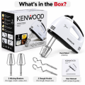 Hand Mixer - Electric Beater - Electric Hand Held Mixer - Cake Batter Mixer - Egg Beater - Whipping Cream Mixer - Kenwood Hand Mixer - Portable Beater - Dough Mixer - Mixer For Dough - Kitchen Hand Mixer -. 