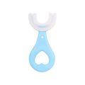 U Shape Silicon Toothbrush for kids, Portable Hand-Held Shaped Infant Soft Bristle 360 Degrees Mouthpiece tooth brush for toddlers. 
