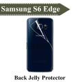 Samsung Galaxy S6 Edge Back Jelly Protector Soft Clear Film Protection Hydrogel Transparent Protector. 