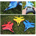 Foam Fighter MIG-29 Remote Control Plane, Fixed Wing Airplane Hand Throwing Foam With LED Light, Electric Remote Control Outdoor RC Plane Toys, Ready For Battle With 2.4Ghz Technology, Aircraft Model Glider Control Jet For Children As Gift. 