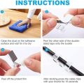 12pcs of Heavy-Duty Durable Self-Adhesive Cable Clip 6mm And 12mm Wire Clips For DIY And Indoor Use Cord Holder Transparent Color Wire Holder Wire Clamp for Car Organizing USB Charging Cable TV PC Home Office. 