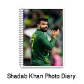 Shadab Khan customized photo daiy in 4x6 inches with 20 Pages of your choice. 