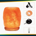 Himalayan Glow Salt Lamp, Wooden Base and Dimmable Bulb Control Night Lamp  (Crystal Salt). 