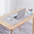 Anti-slip Waterproof Double-sided Faux Leather Mouse Pad Desktop Mat Table Cover. 