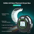 SUNLU 3D Printer Filament Dryer, FilaDryer S2 Storage Dry Box for 3D Printing, 360° Surround Heating, Large-Size Touch Screen, Remove Moisture from Wet Filaments, Spool Holder, Black. 