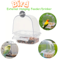 Bird External Hanging Feeder and Drinker, Bird Feeder, Bird Drinker, Bird Cage Hanging Feeder Drinker, Lovebird, Cockatiel, Budgies ,Canary and Similar small and Medium size birds. 