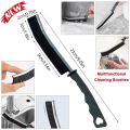 3pcs/set, Groove Cleaning Brush, Gap Brush, Handheld Crevice Brush, Multifunctional Cleaning Brush, Window And Door Track Brush, Dust Removal Brush, No Dead Corner, Cleaning Supplies, Cleaning Tool. 