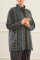 Saya - Printed Cotton Viscose Stitched Shirt. 