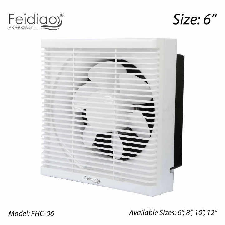 FEIDIAO%206%20inch%20(INSTALLS%20in%208x8%20inch%20HOLE)%20Ventilating%20Exhaust%20Fan%20Square%20-%20Imported%20-%20Image%202