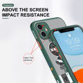UCUC for Samsung S10 Plus Back Cover Handsome Astronauts Side Printed Pattern Design Phone Cover Frosted Transparent Hard Phone Case. 