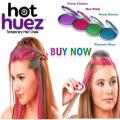 Pack Of 4 Temporary Hair Chalks Hot Huez - Multicolour Attractive looking Can be used at parties, marriages and other ceremonies. 