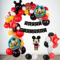 Micky Mouse Happy Birthday Theme Decoration for Girls & Boys | Pack of 78 Pcs. 