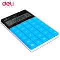 Modern Extremely Slim Calculator 1589 In Blue Color. 