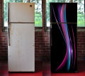 Fridge Sticker Door Wrap, Waterproof Self-Adhesive PVC Protector Sheet. 