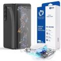 Whitestone Dome Glass For Galaxy Z Fold 4 Full Tempered Glass Shield with Liquid Dispersion Tech [Install Kit] Smart Phone Screen Guard – Pack of 2 with UV. 