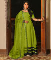 Elegant Embroidered Dupatta Maxi Dress for Women 3-Piece - Formal Wedding Dresses for Women. 