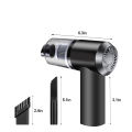 3 in 1 Powerful Rechargeable Car Vacuum Cleaner, Mini Air Blower, and Balloon Pump - Wireless Multi-functional Handheld Vacuum for Carpet, Car, Home, Office, Pet Hair, Sofa, Upholstery, Keyboard Cleaner, Portable Dust Buster. 