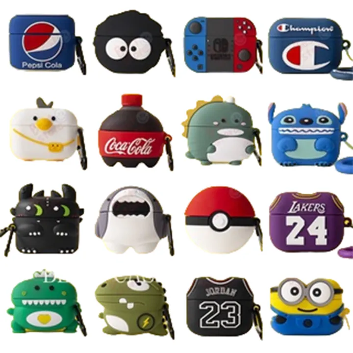 Cute%203D%20Cartoon%20Silicone%20Case%20Cover%20for%20Wireless%20Earbuds%20Pro%20&%20Pro%202%20Style%20-%20Image%203
