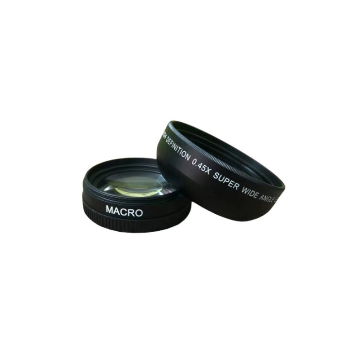 52MM wide-angle lens macro camera additional lens 0.45X0.45 times distortion-free wide-angle macro two-in-one