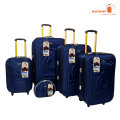Compact 5-Piece Trolley Suitcase Set with Versatile Color Options. 