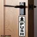 ALL-AT-ONE # 39 ( "PUSH AND PULL STICKER" )  Self-Adhesive Vinyl (PVC) Waterproof Removable Art Sticker For All  Kinds of Doors Specially For Shops, Offices, Hospitals, clinics, Gyms, and Showrooms.. 