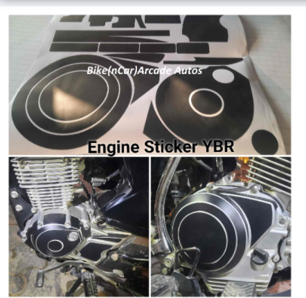 Engine%20Sticker%20Kit%20Ybr%20125cc%20Yamaha%20Engine%20Protection%20Film%20Pvc%20Vinyl%20Wrap%20Black%20Matt%2021%20Piece%20Engine%20Kit%20-%20Image%202