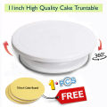 11 inch High quality Rotating Cake Turntable, Turns Smoothly Revolving Cake Stand Cake Decorating Kit Display Stand Baking Tools Accessories Supplies for Cookies Cupcake, cake turn table. 