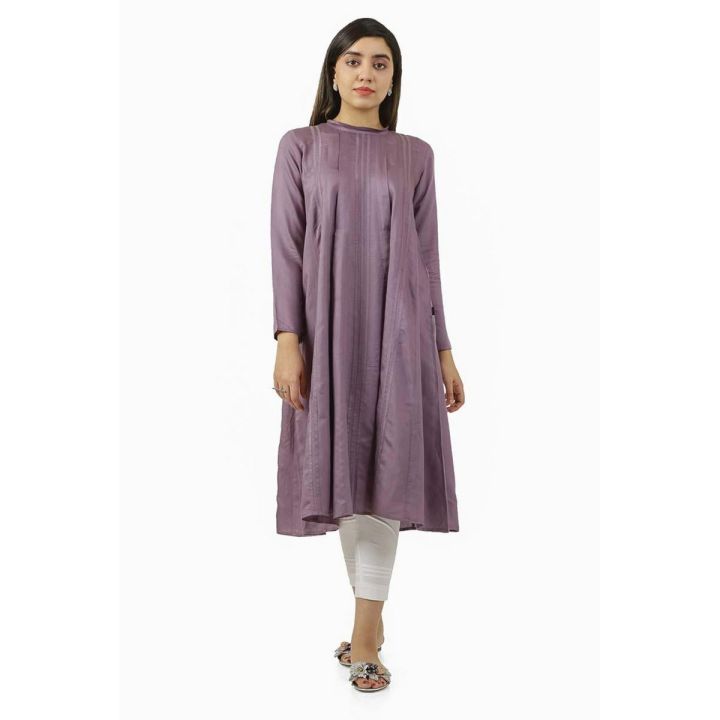 EGO Winter Collection 2019  Explicit  Lilac Viscose Kurti For Women