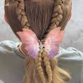 Butterfly Hair Clip Children Headwear Women Girls Cute Hair Accessories Clip Purple. 