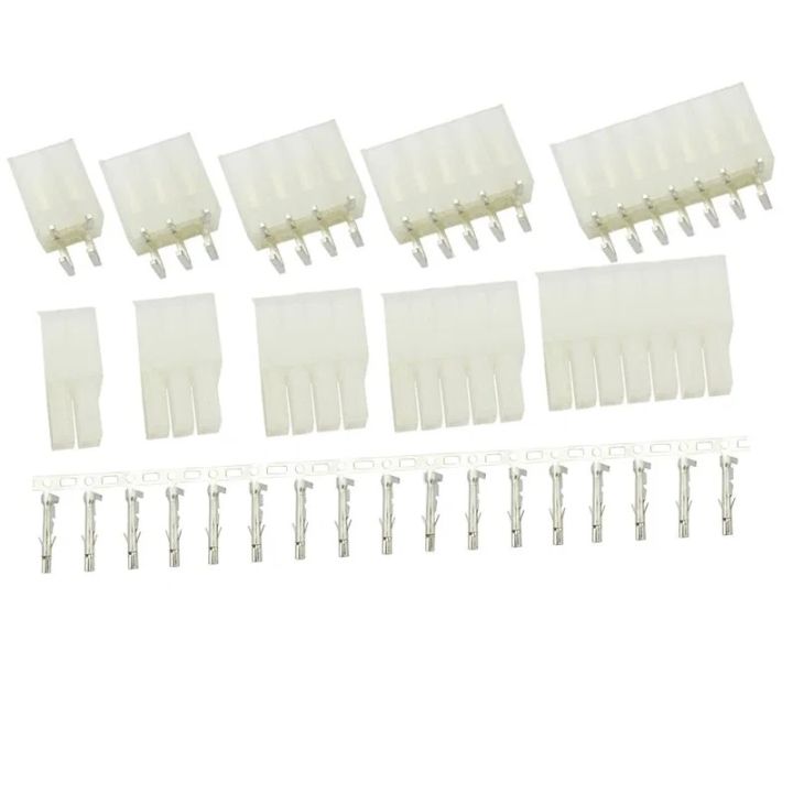 Pack of 2 - 6 Pin Single Row Molex Female Connector for Cable Mount