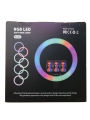 45cm RGB Ring Light 18 inch with 7ft Tripod Stand for Phone Camera iPad Selfie Live Stream YouTube TikTok Video Shooting Best Lighting Atmosphere Ringlight (18 inch). 