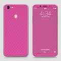 Oppo F5 Skin - SkinLee HQ Vinyl Skin Wrap (Not Cover) - Pink Carbon Fiber Material - SKINLEE-169-2-94-95. 