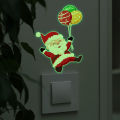 Bright Vibrant Switch Decal Festive Santa Claus Luminous Wall Decal Perfect Christmas Switch Sticker for Home Decoration Southeast Asian Buyers' Favorite Switch Sticker Santa Claus. 