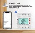 3 Phase 380V 100A Tuya WiFi Smart Bi-Directional Energy Power kWh Meter Over Under Voltage Protector Relay Switch Current Limit. 