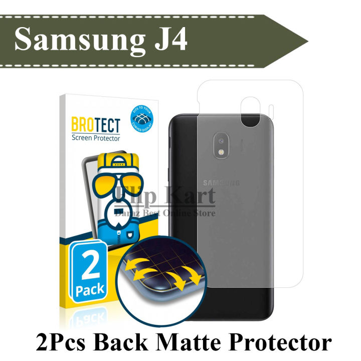 2 Pack Samsung Galaxy J4 Back Soft Skin Sheet Matte Protector