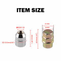 Universal Wheel Nut Lug - Anti Theft Security Lock (M12 x 1.5) (Wheel Nut Lock - 4 Alloy Steel Nuts + 1 Key). 