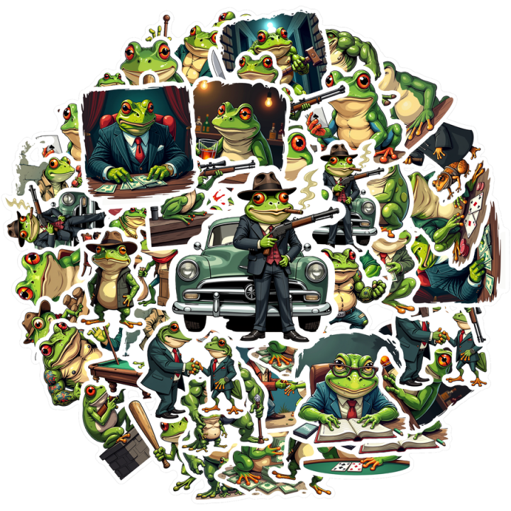 Small size Mafia Stickers vinyl Cartoon Stickers durable waterproof for ...
