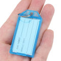 10pcs Plastic Key Tags with Flap Label Window Strong Split Ring for DIY ID Keychain Luggage Backpack Car Keys Identification Tag. 