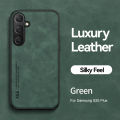 For Samsung S25 Plus Skin-Sensitive Magnetic Phone Protective Back Cover for 6.7 inches samsung galaxy s25 plus s25+ Soft Drop-Resistant Premium Leather Protective Cover. 