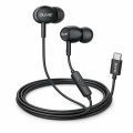 Type C Wired Earphones with Mic – USB C In Ear Handsfree Headphones with Call Control Button for Android Smartphones & USB C Devices | Black. 